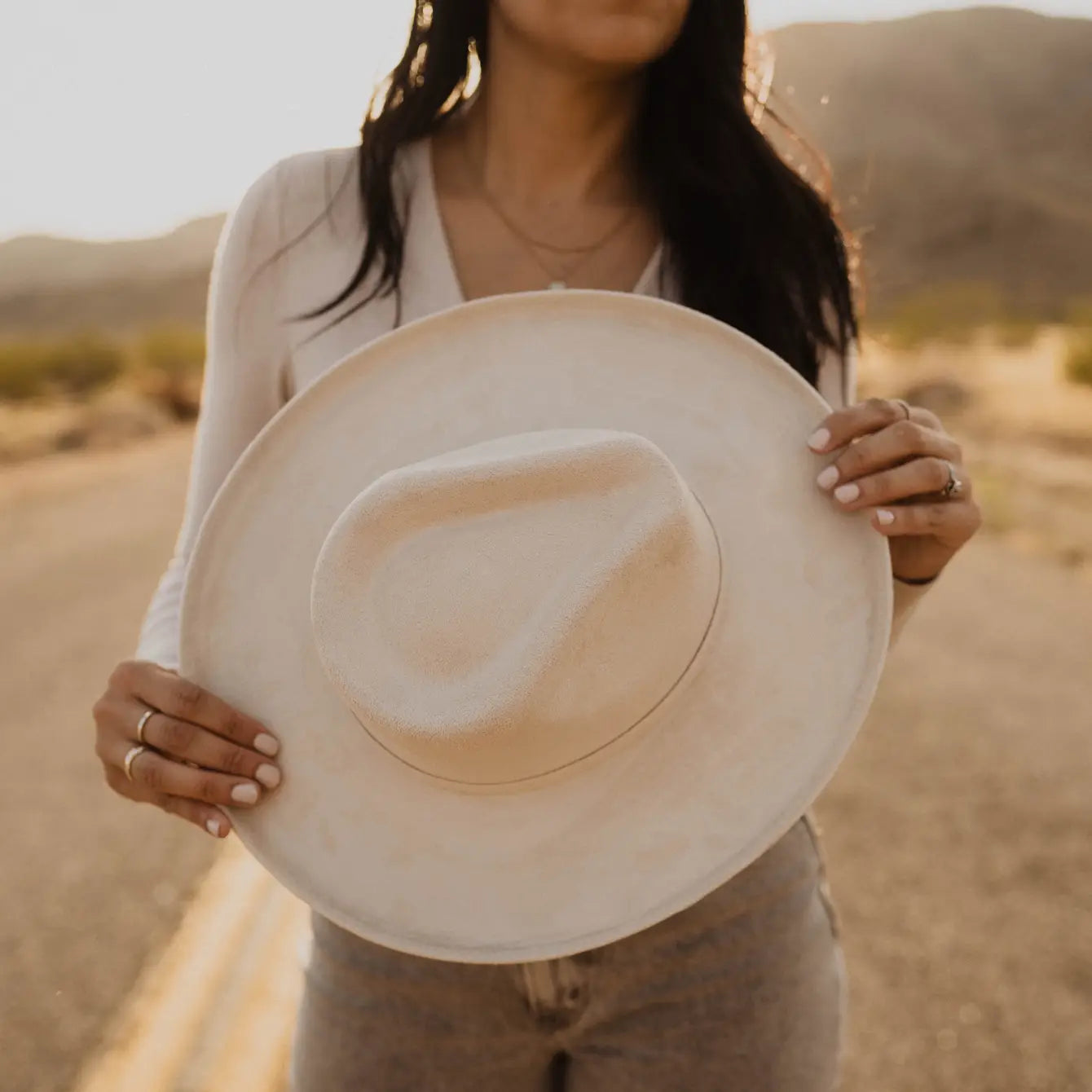 Blake Curled Pencil Brim - Burnt Orange