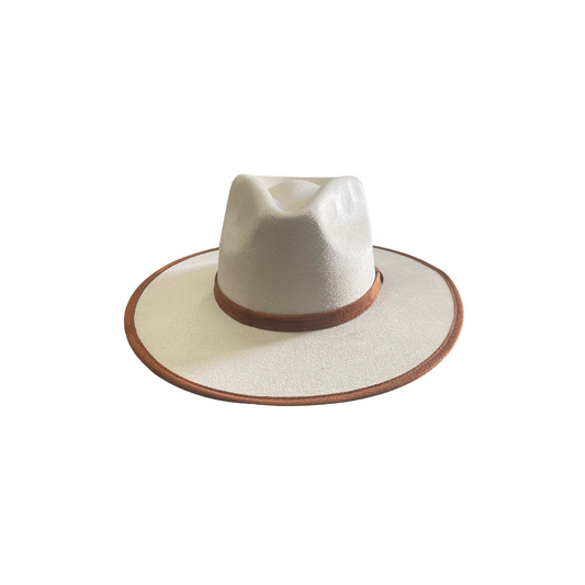 Casey Rancher - Two-Toned Ivory w/ Tobacco Trim