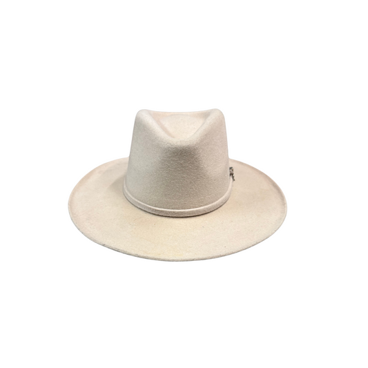 Merino Wool Fedora Hats w/ hat band- Bone D&D