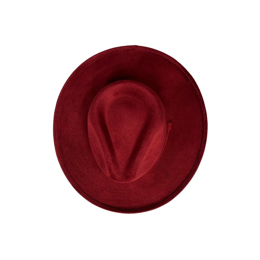 Blake Curled Pencil Brim - Cherry Red