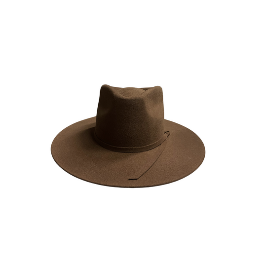 Unisex Merino Wool Fedora Hats - Cacao