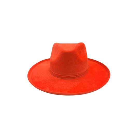 Blake Curled Pencil Brim- Coral Red