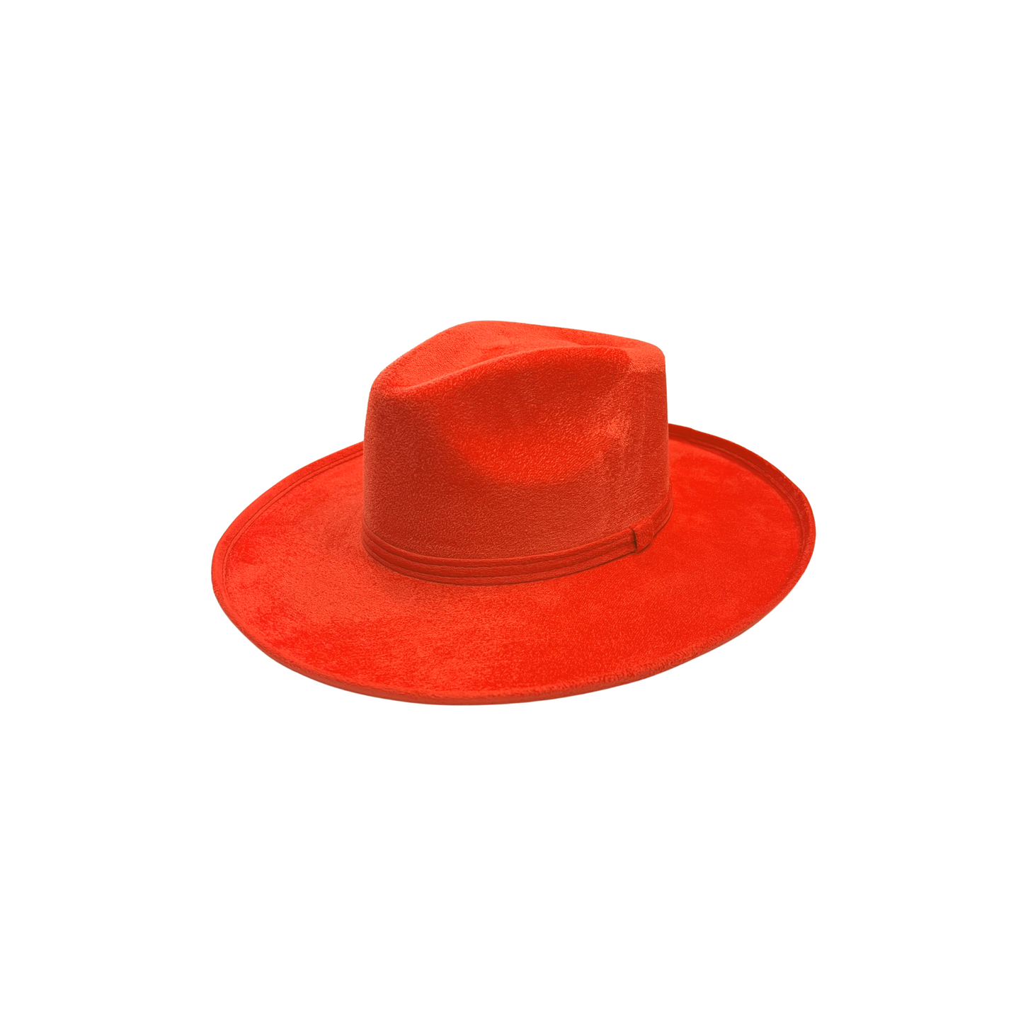 Blake Curled Pencil Brim- Coral Red