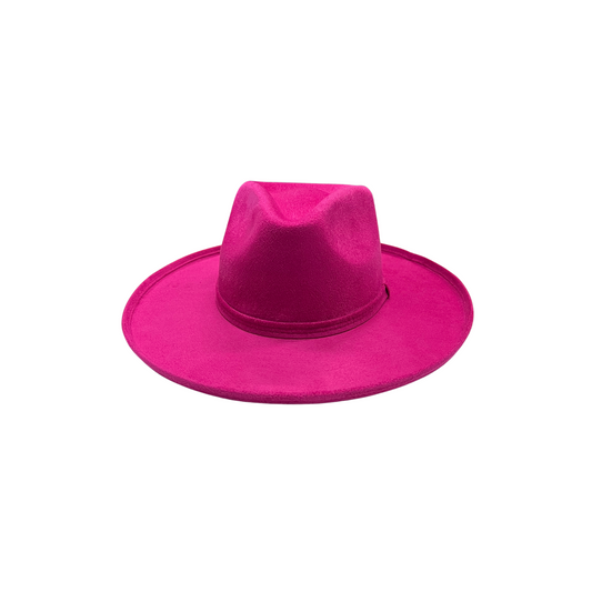 Blake Curled Pencil Brim- Fuchsia