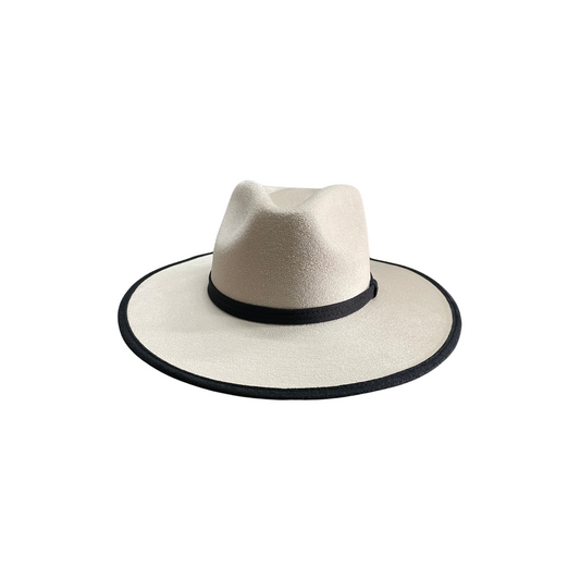 Casey Rancher - Two-Toned Ivory w/ Black Trim