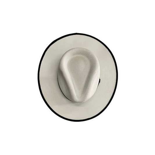 Casey Rancher- Two-toned Ivory top/black liner D&D