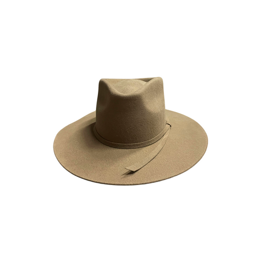 Unisex Merino Wool Fedora Hats - Moss