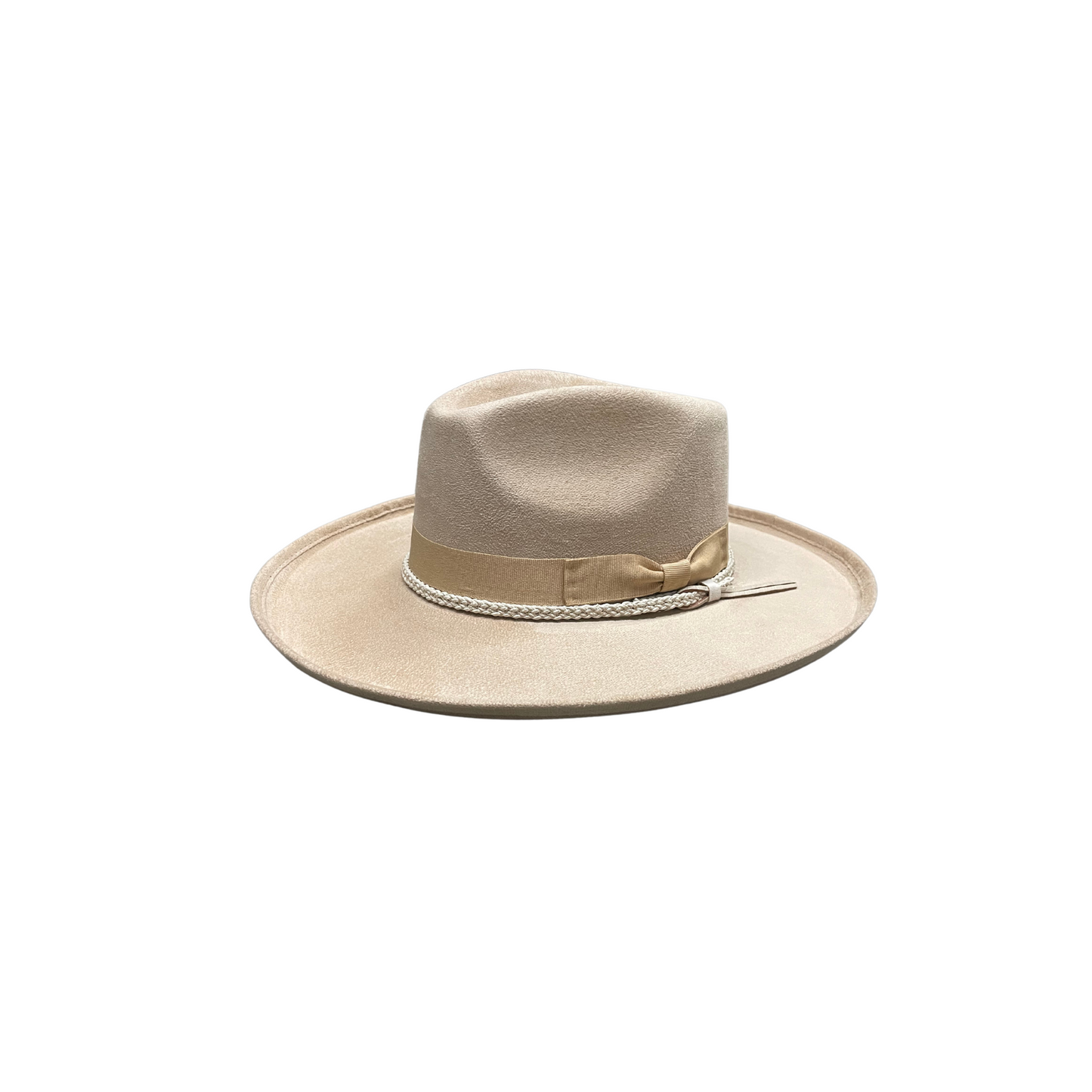 Brooke Curled Pencil Brim Nude w/ Nude Accessories