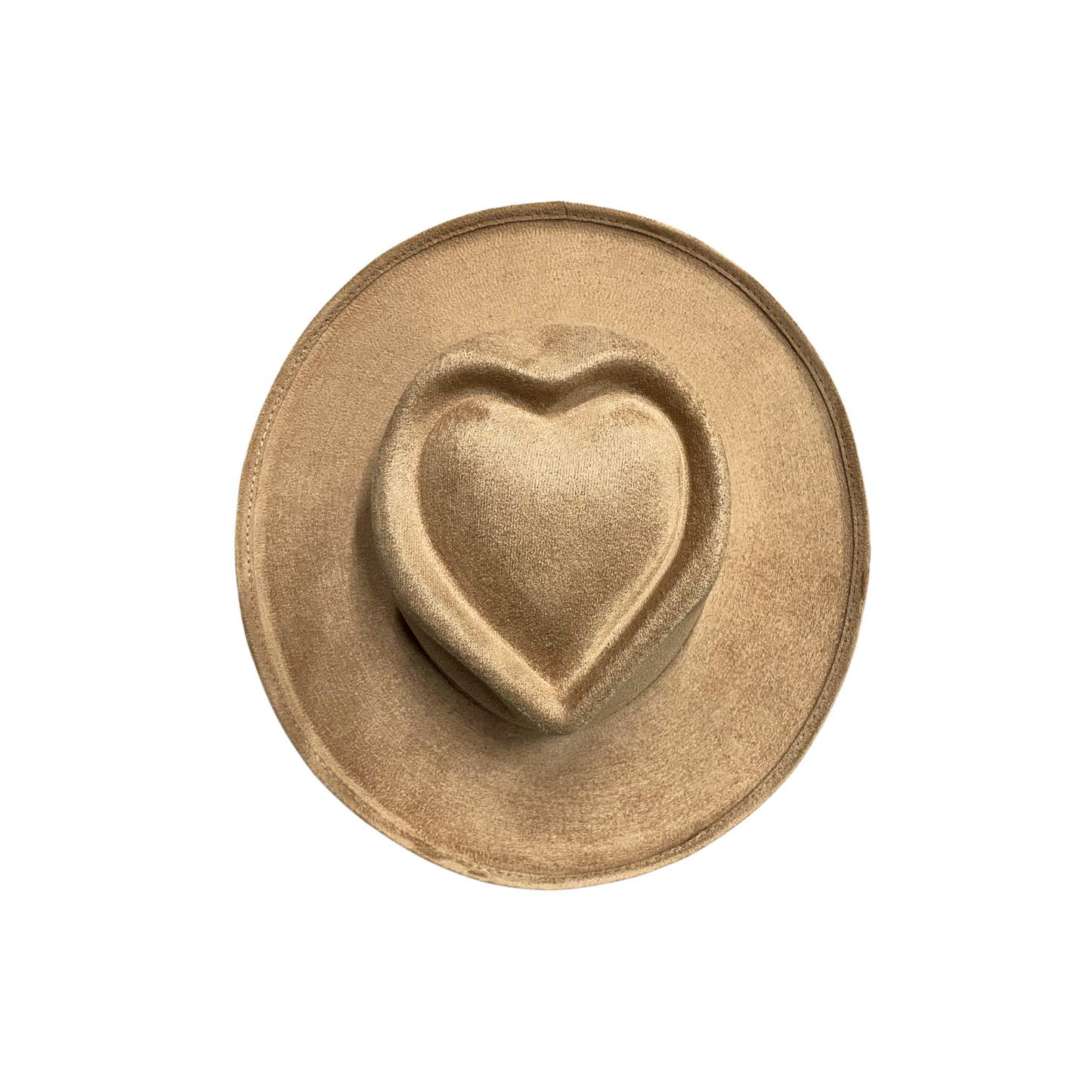 Taylor Pencil Curled Brim Sweetheart Crown- Tan