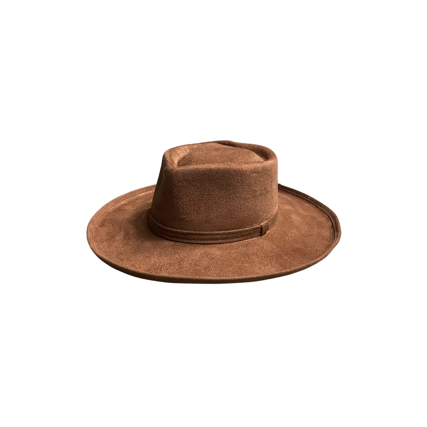Taylor Pencil Curled Brim Sweetheart Crown- Tobacco
