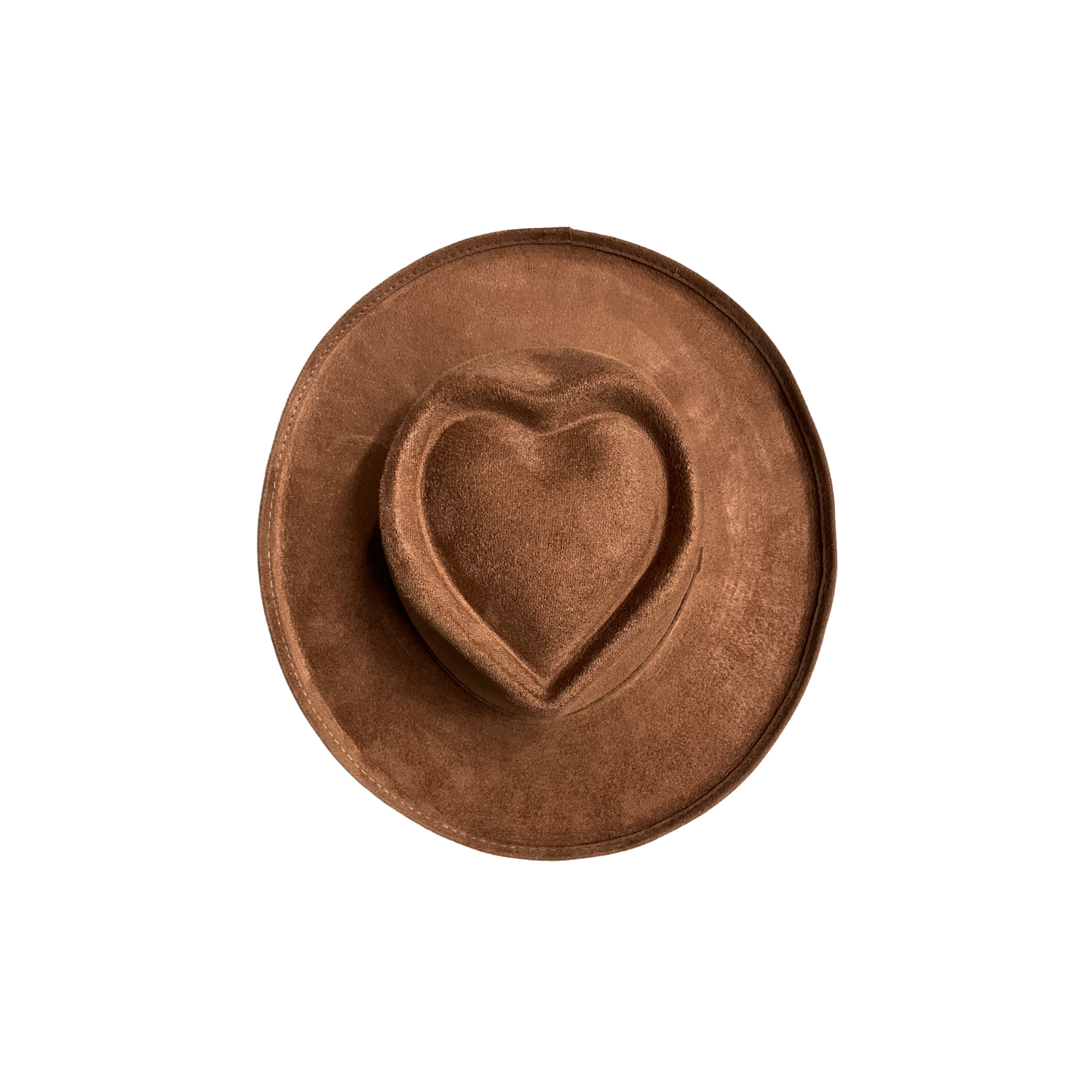 Taylor Pencil Curled Brim Sweetheart Crown- Tobacco