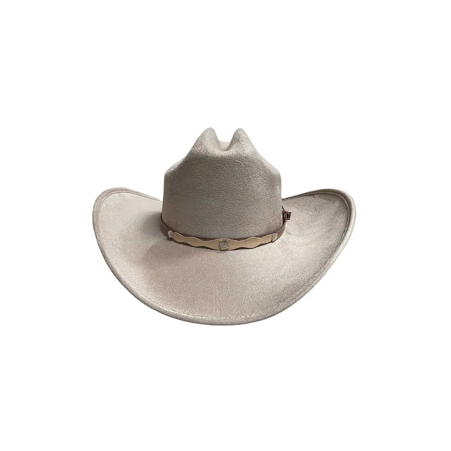 Taupe Cowboy Hat with Decorative Band Café Au Lait Cowboy Hat – Coastal Cowboy main image 2
