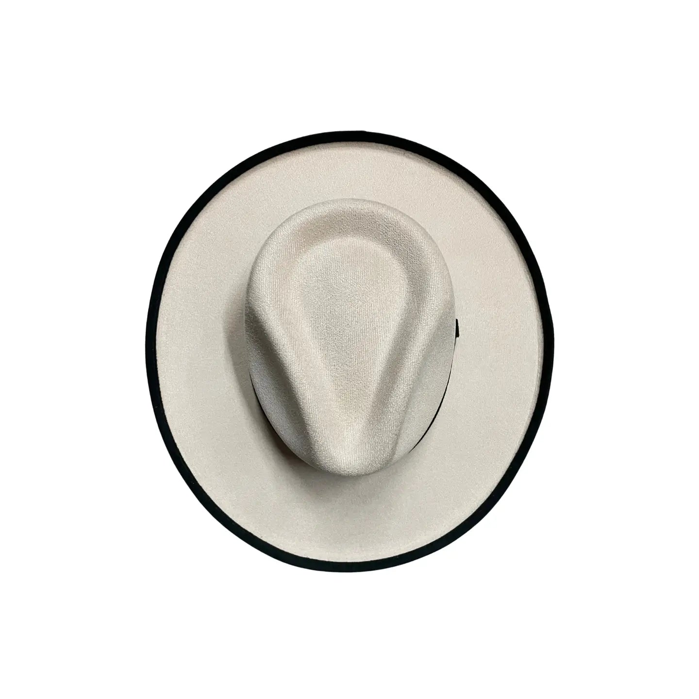 Blake Curled Pencil Brim - Two Toned Ivory/Black