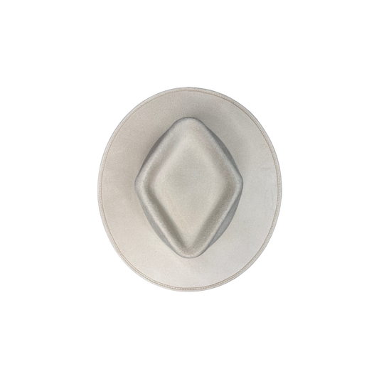 Diamond Crown Flat Brim - Ivory