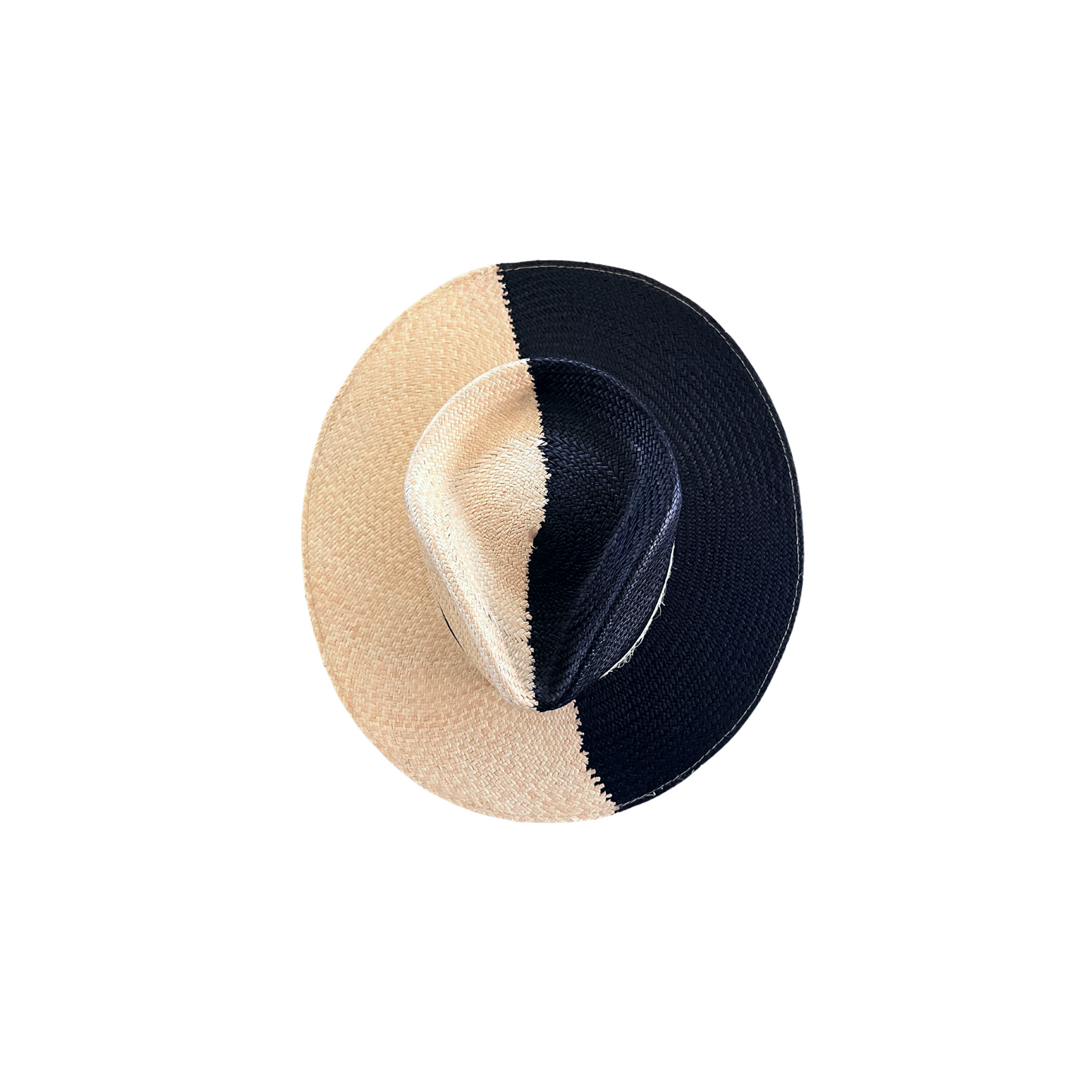 Alexis Two Toned Panama Straw