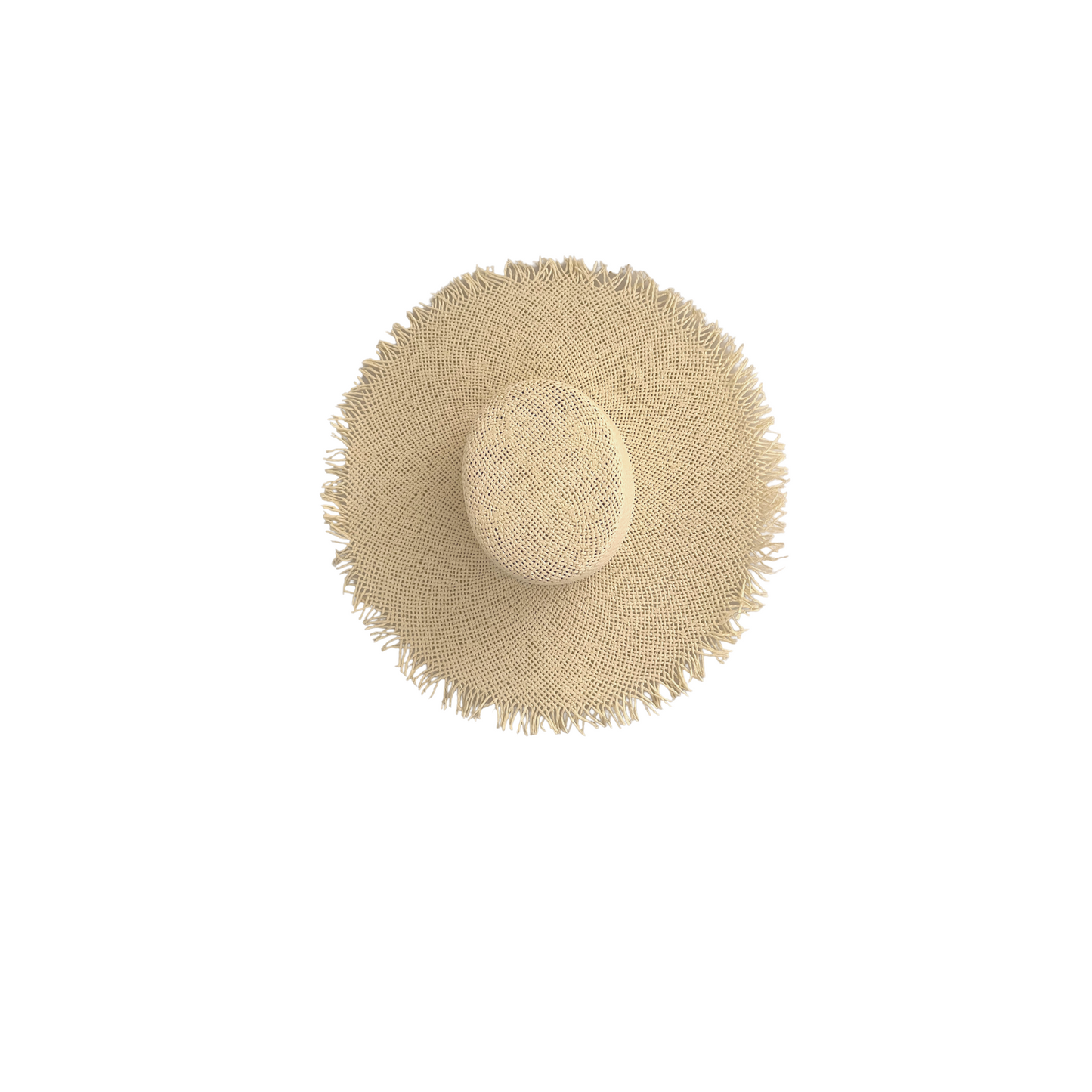 Morgan Fringed Raffia Wide Brim