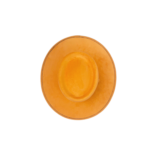 Alex Crown Top Boater- Apricot