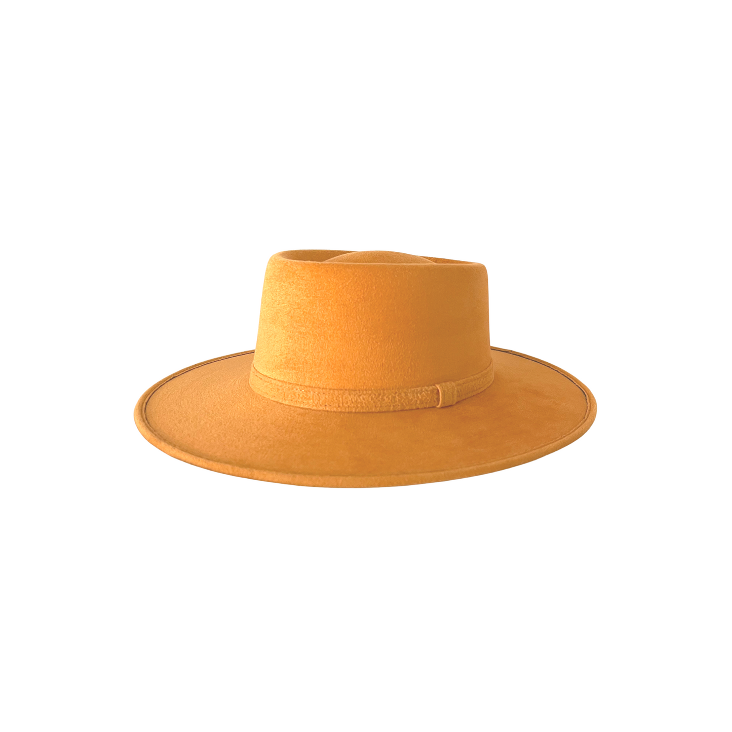 Alex Crown Top Boater- Apricot