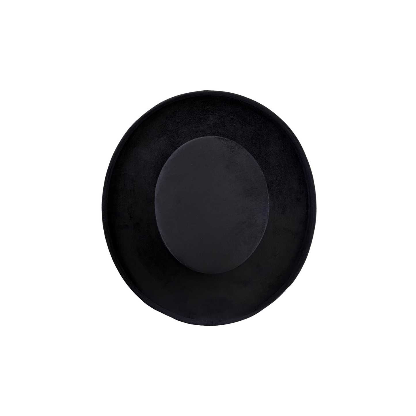 Charlie Curled Pencil Brim Boater- Black