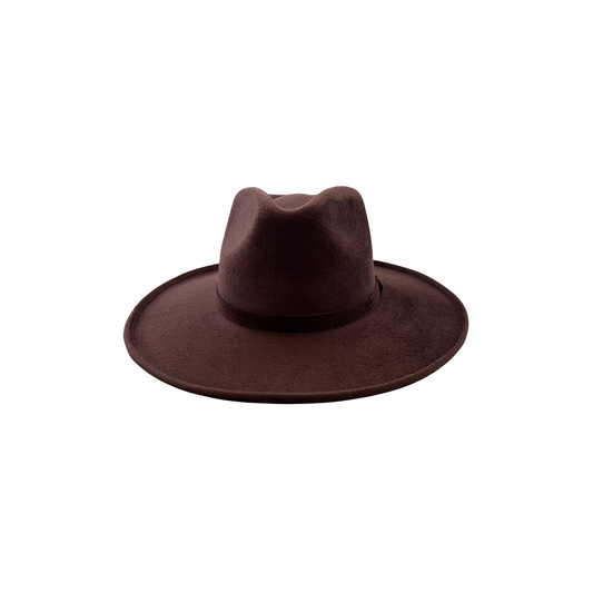 Blake Curled Pencil Brim- Chocolate