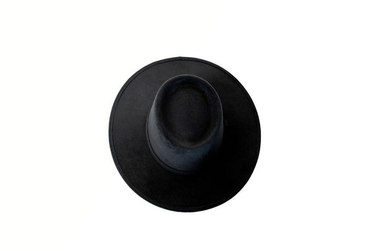 Alex Crown Top Boater - Black