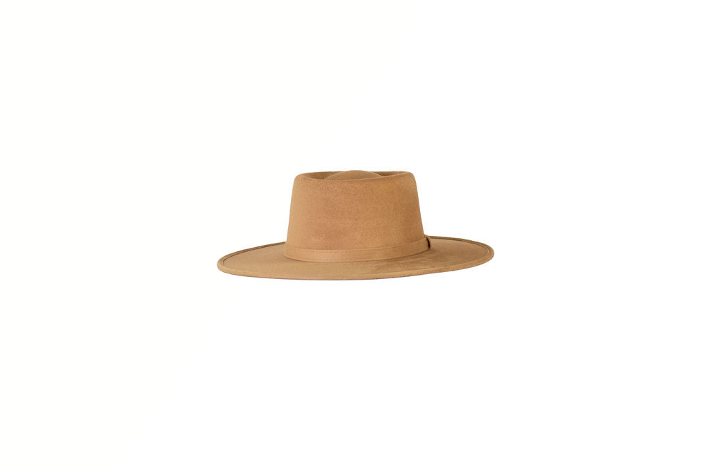 Alex Crown Top Boater - Tan