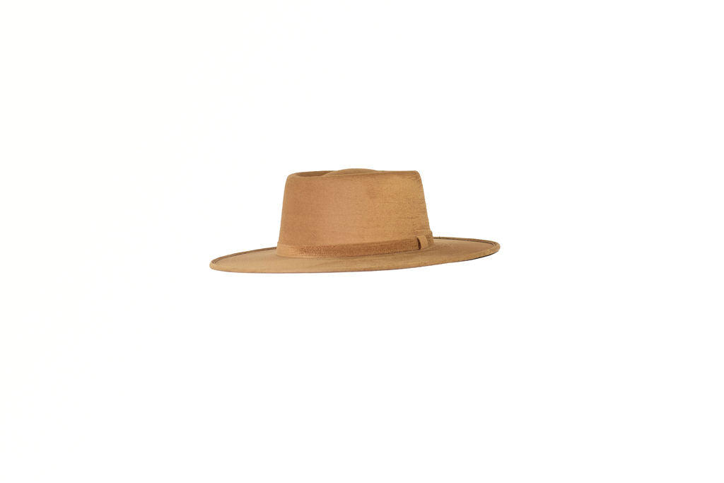 Alex Crown Top Boater - Tan
