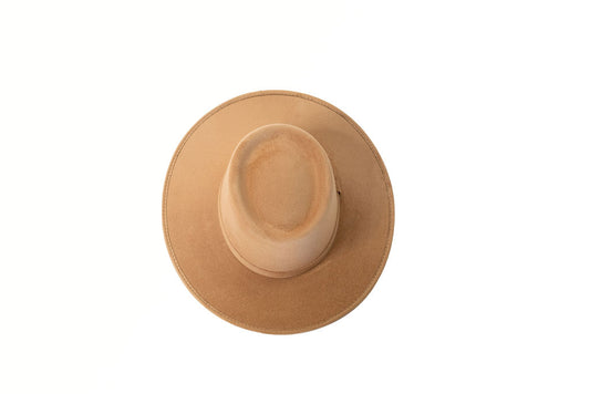 Alex Crown Top Boater - Tan