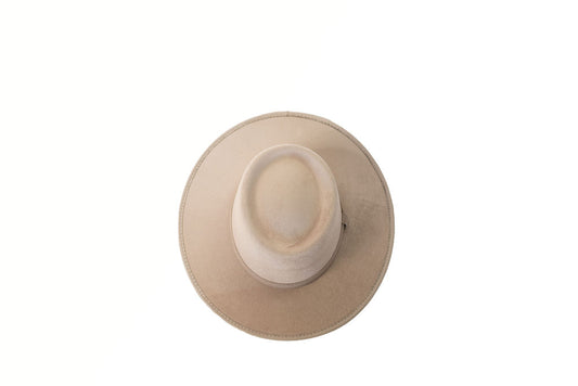 Alex Crown Top Boater - Taupe