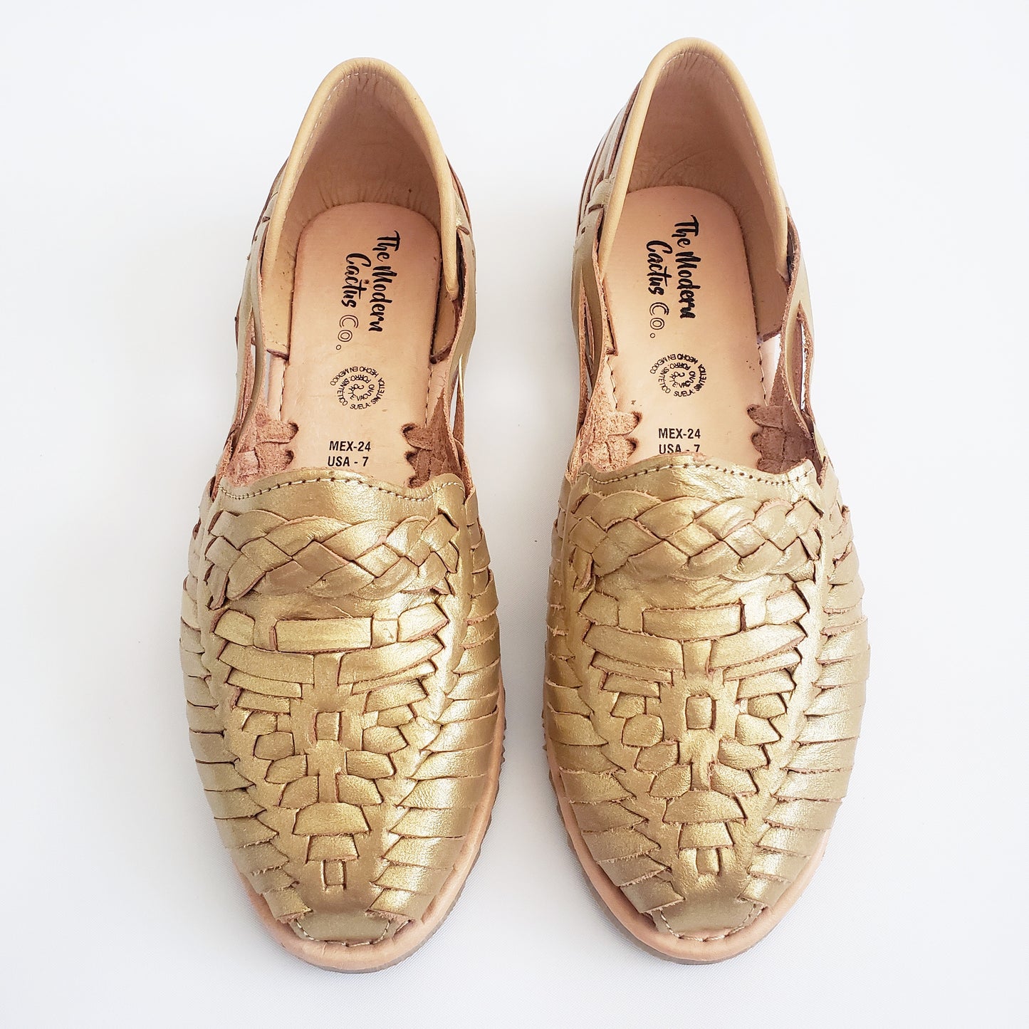 Braided Women's Sandal Huaraches- Gold