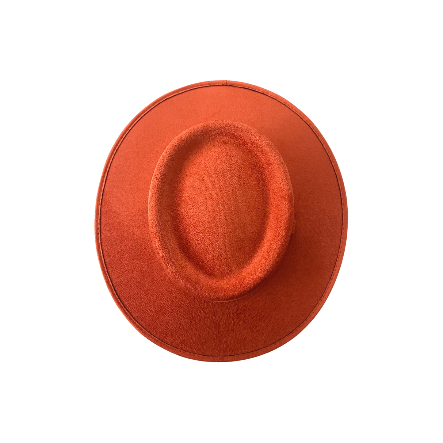 Alex Crown Top Boater- Burnt Orange