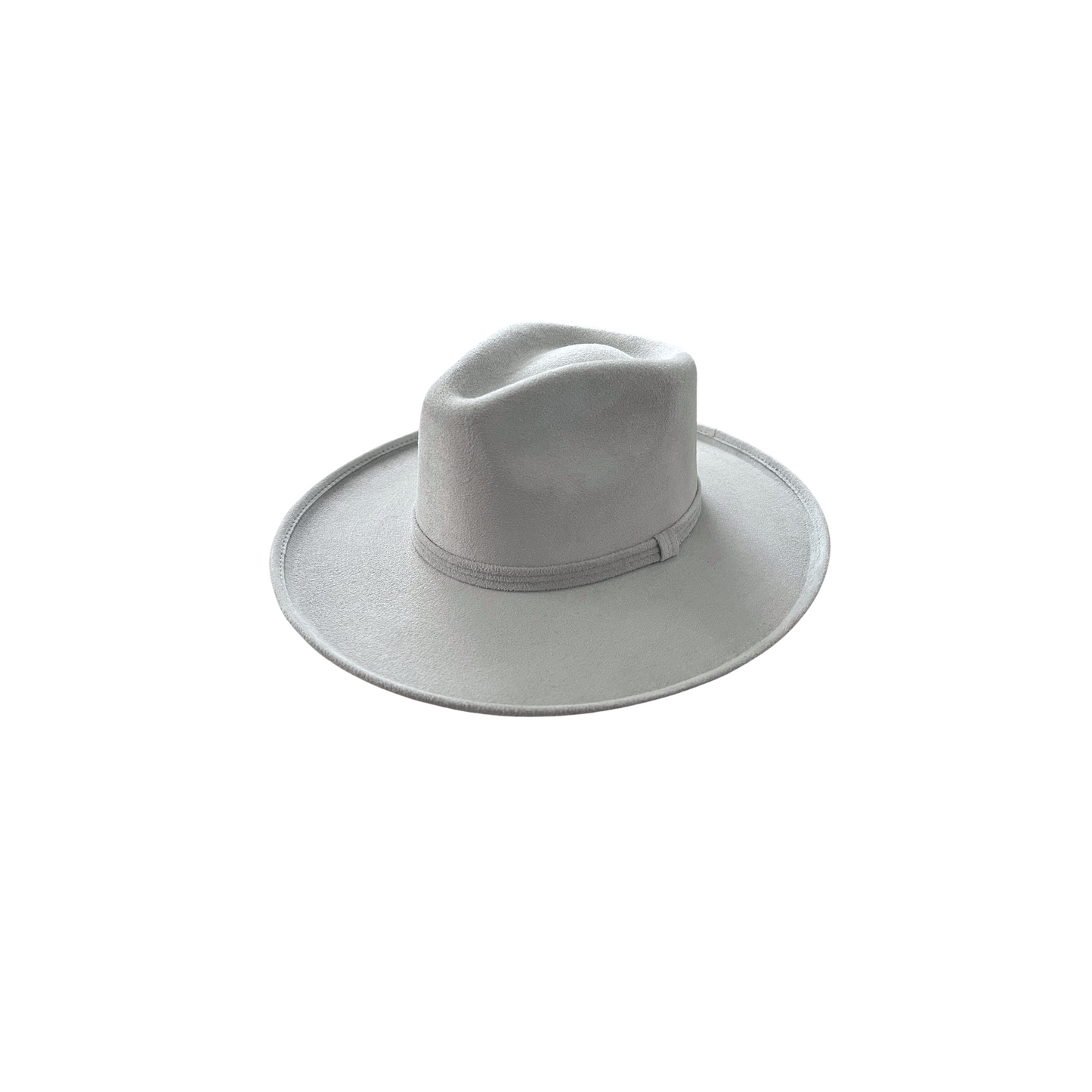 Blake Curled Pencil Brim- Light Gray