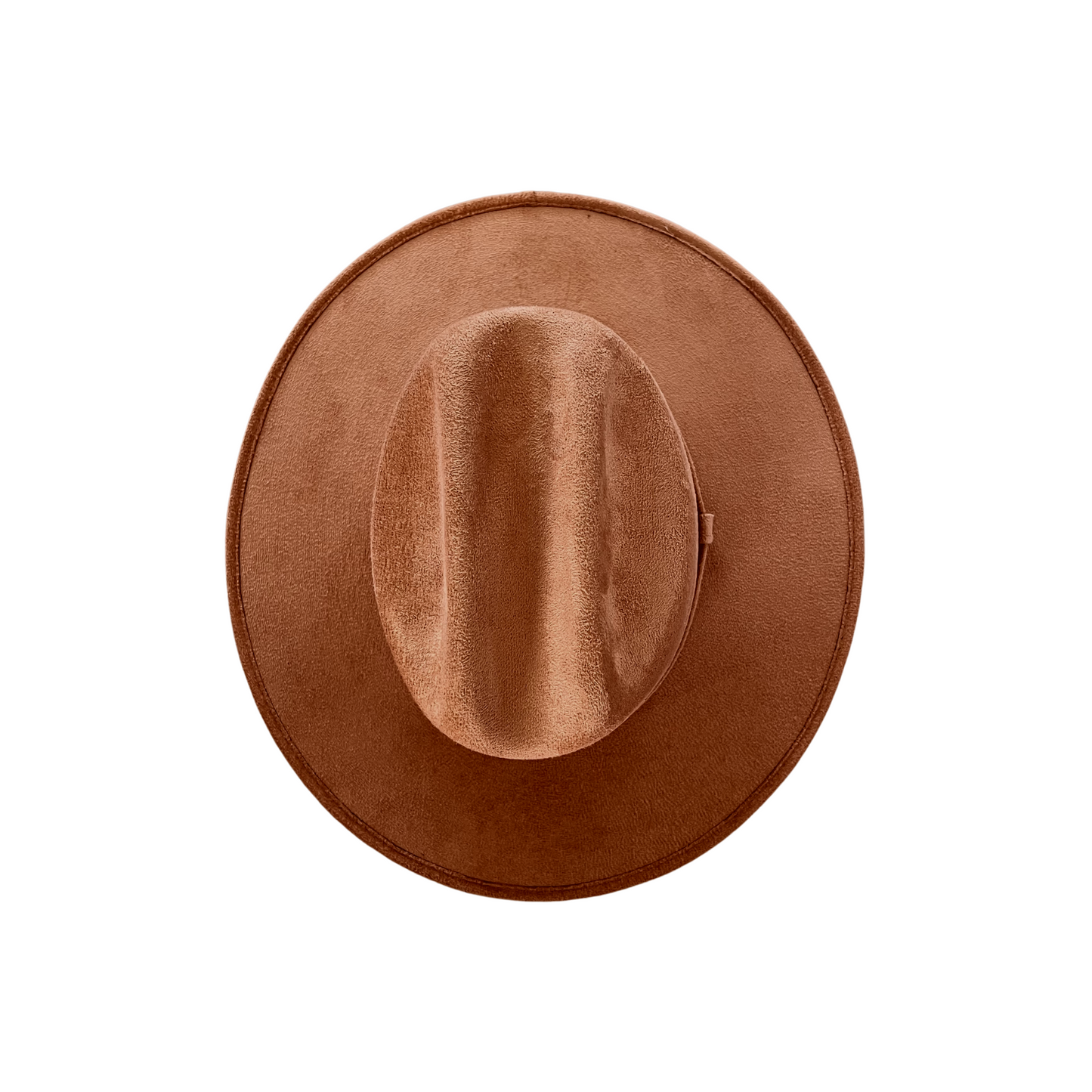 The Cattleman Crown Flat Brim- Tobacco
