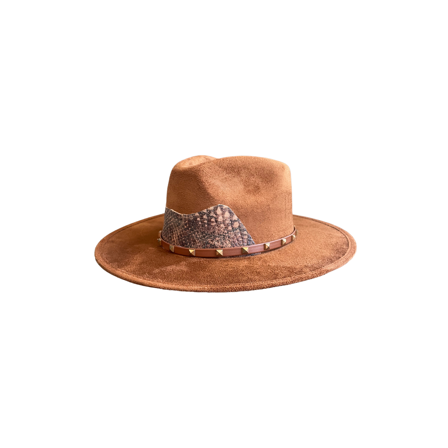 Tobacco Rancher with Snake Skin Patch