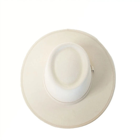 Alex Crown Top Boater - Ivory