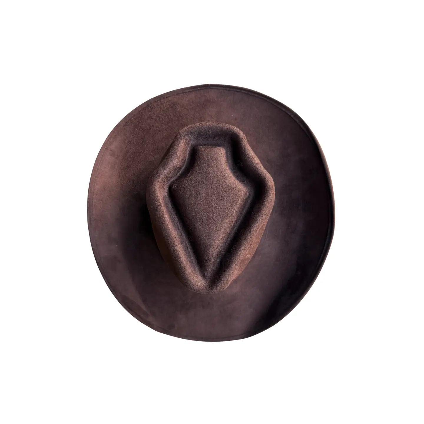 Arrowhead Western Hat w/ Suede Hat Band - Chocolate