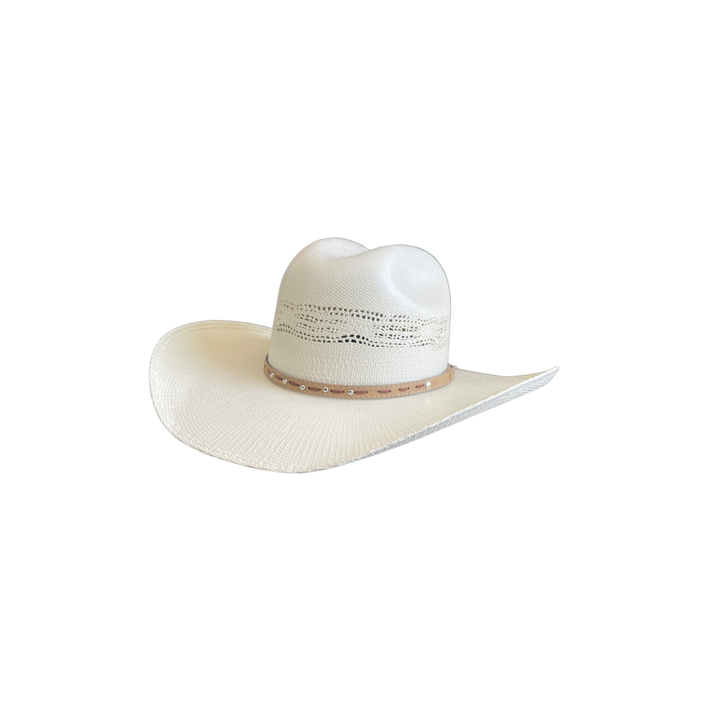 White Straw Western Style Hat