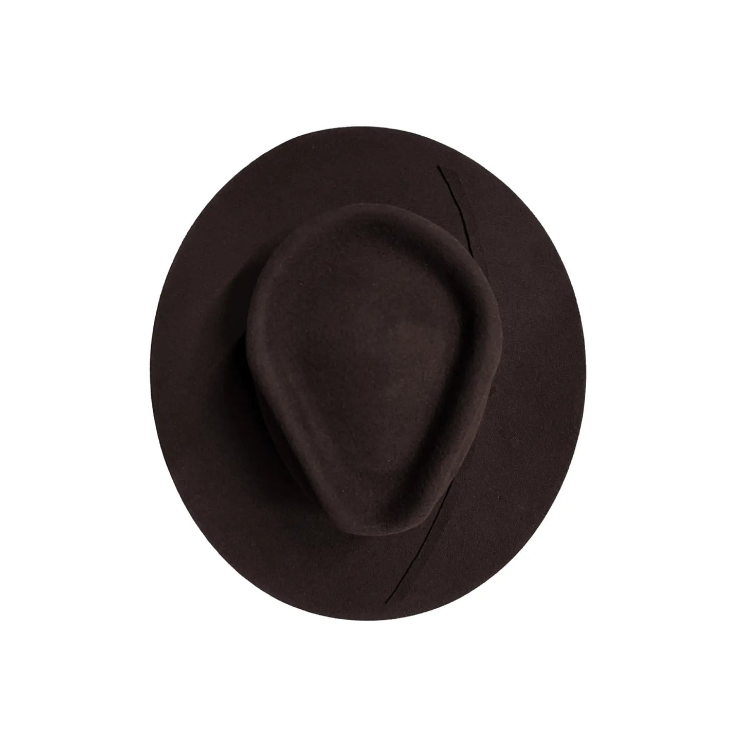 Unisex Merino Wool Fedora Hats - Espresso