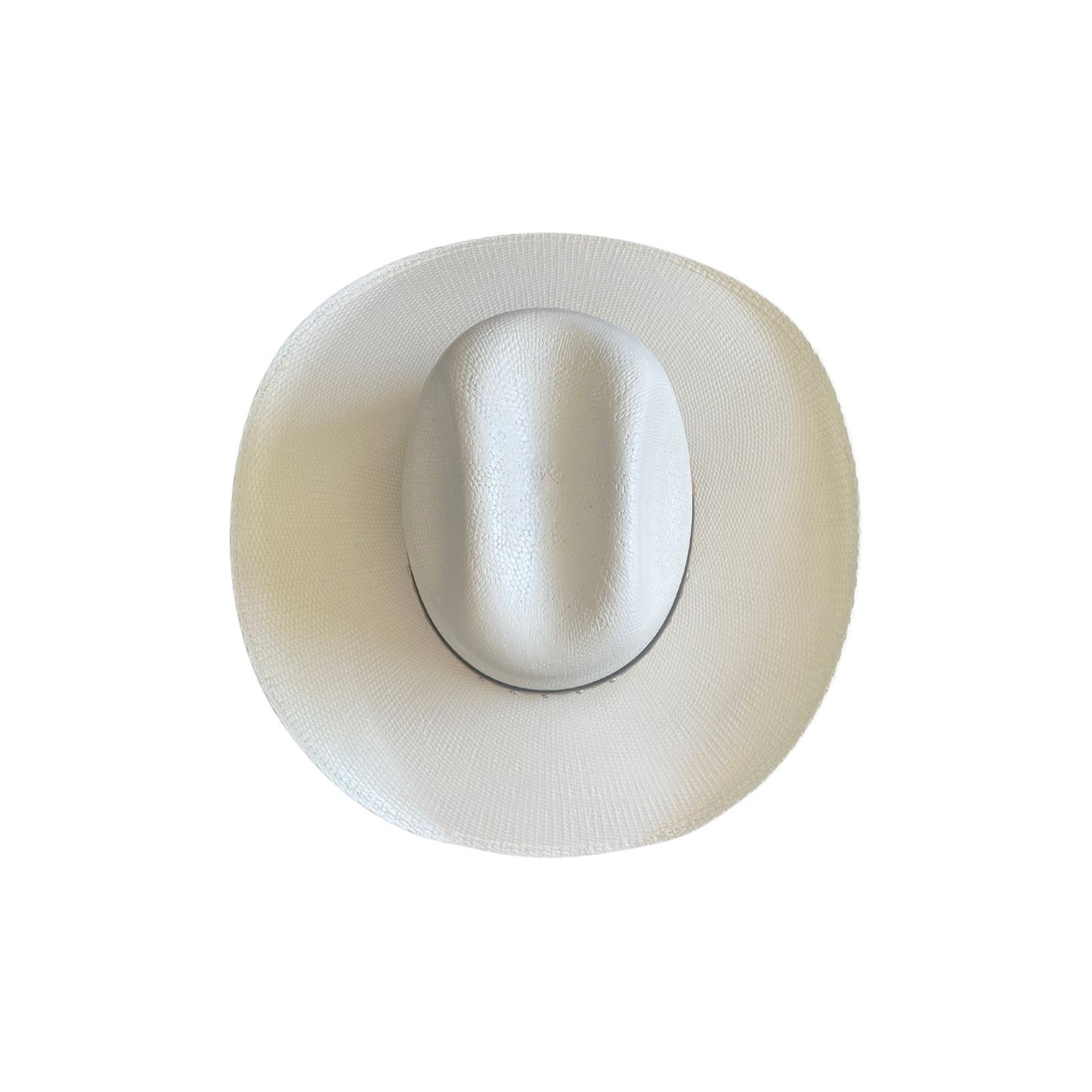 White Straw Western Style Hat
