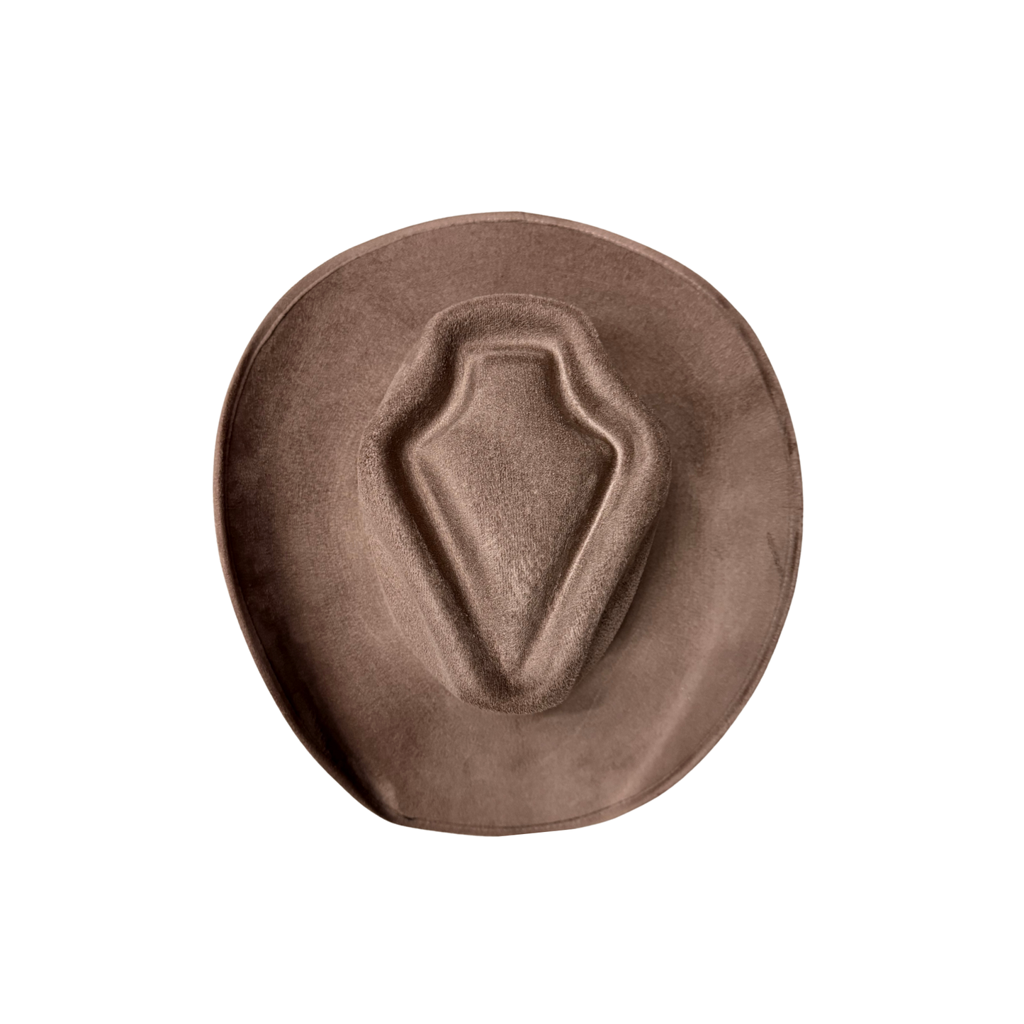 Arrowhead Western Hat w/ Suede Hat Band - Mocha