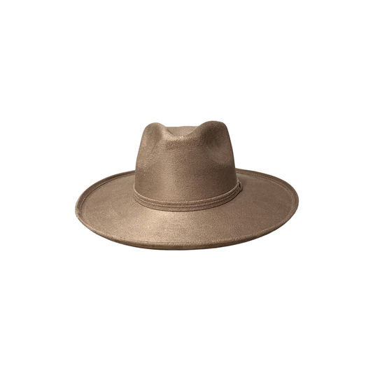 Blake Curled Pencil Brim - Dark Taupe