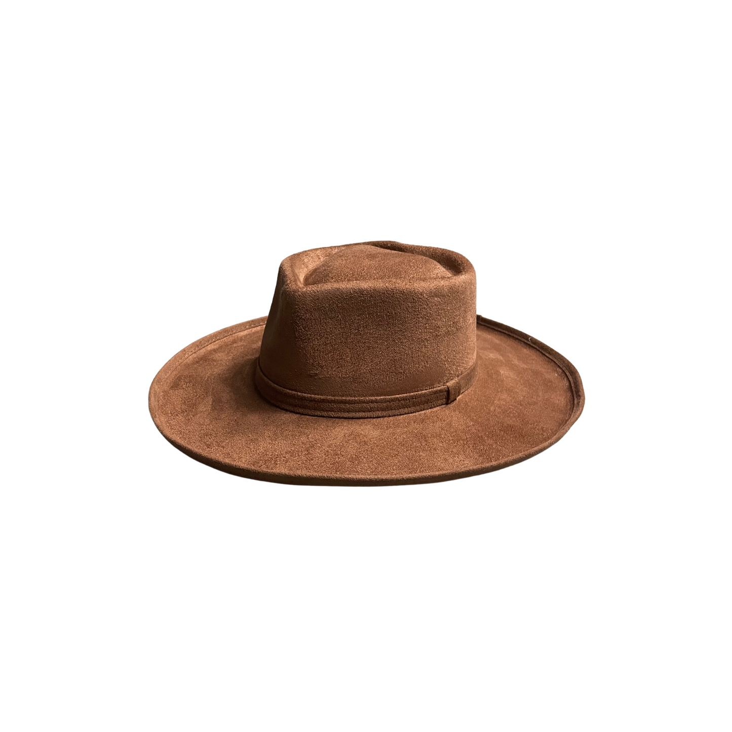 Blake Pencil Curled Brim Sweetheart Crown- Tobacco