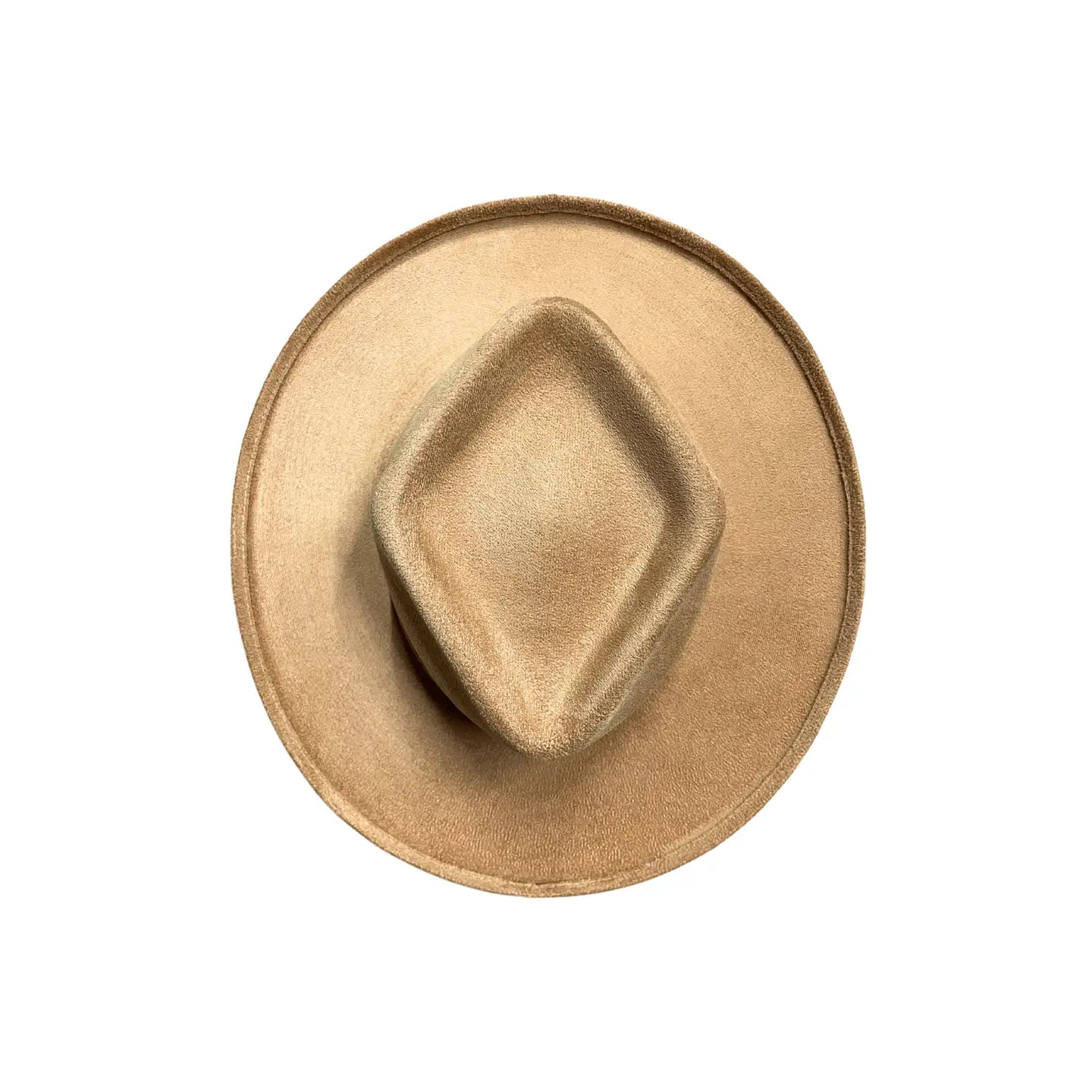 Blake Pencil Curled Brim Diamond Crown- Tan  D&D