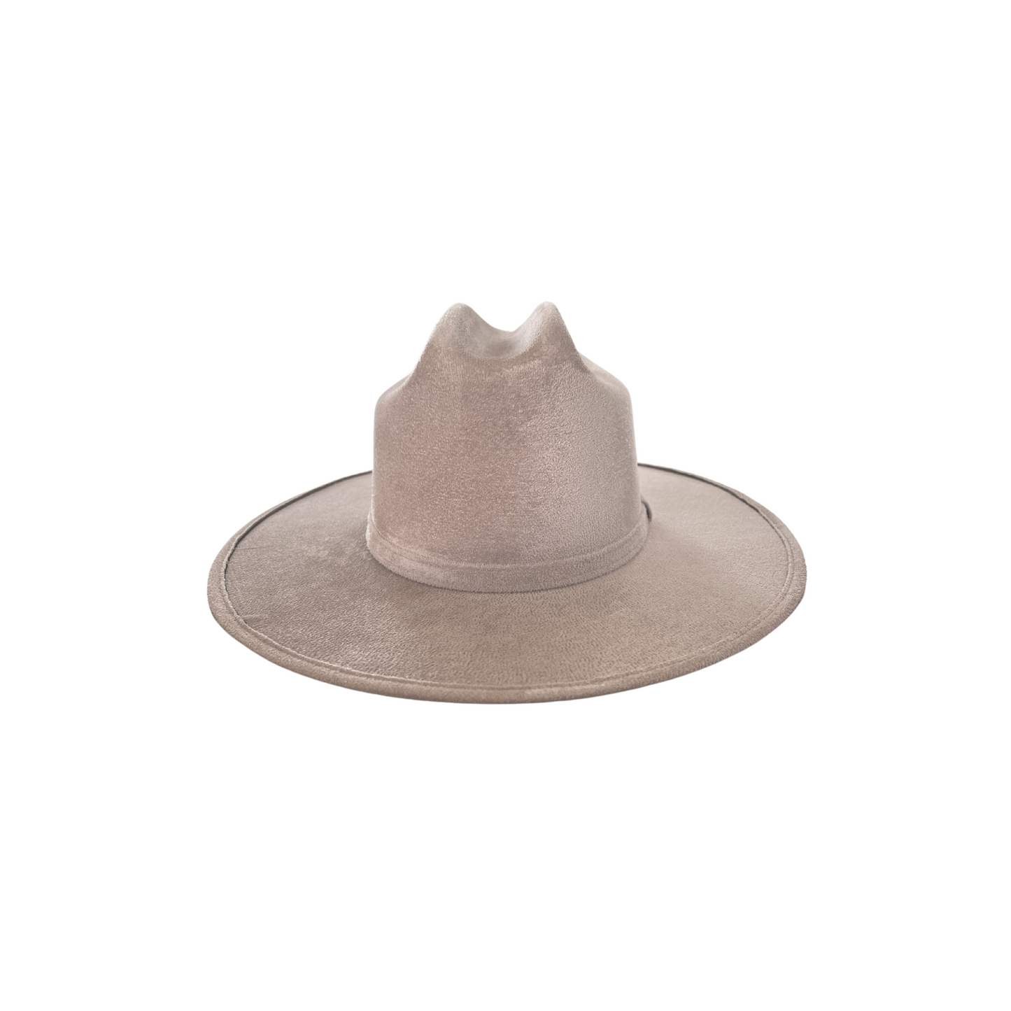 The Cattleman Crown Flat Brim- Taupe