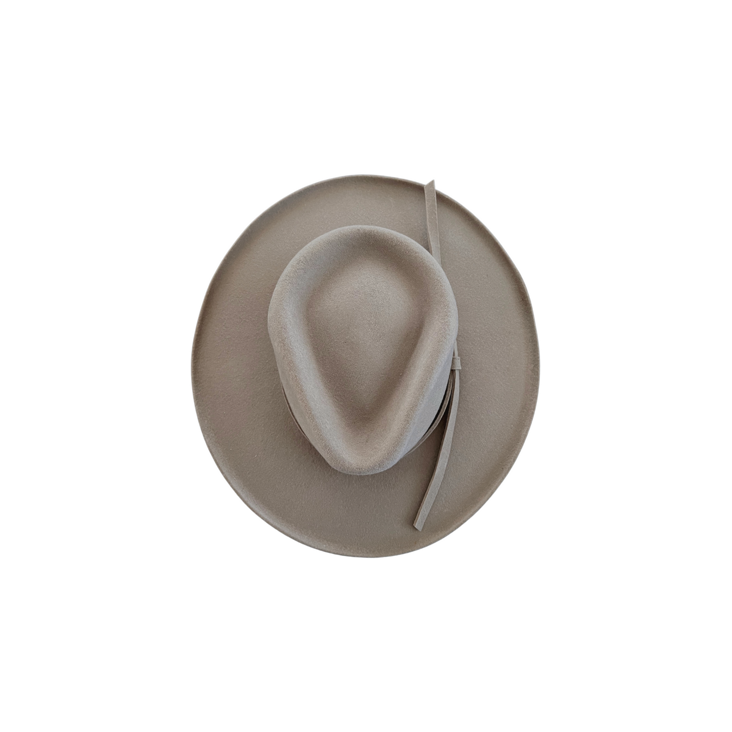 Rye- Dove Curled Pencil Brim Wool Hat
