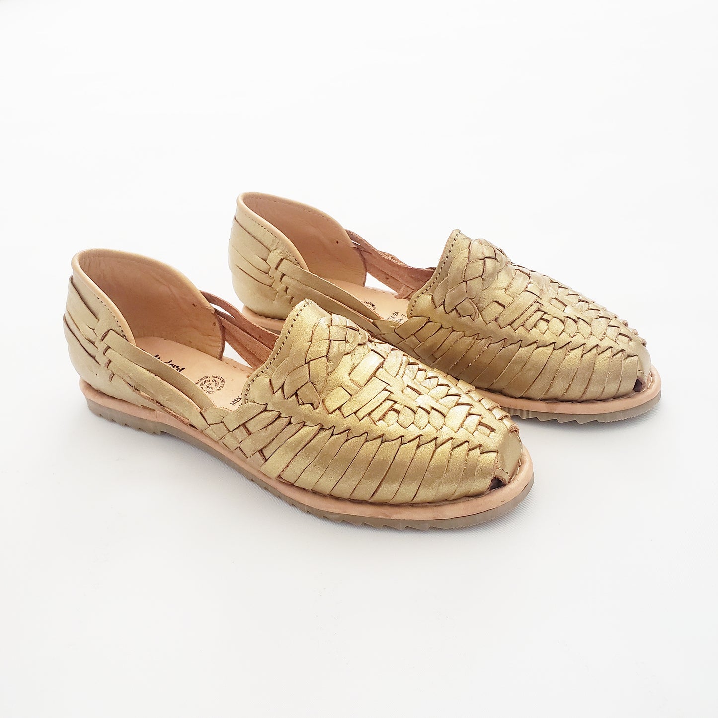 Braided Women's Sandal Huaraches- Gold