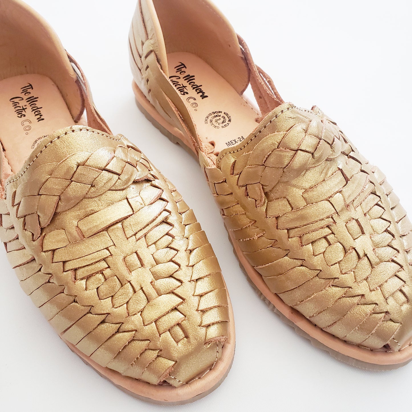 Braided Women's Sandal Huaraches- Gold