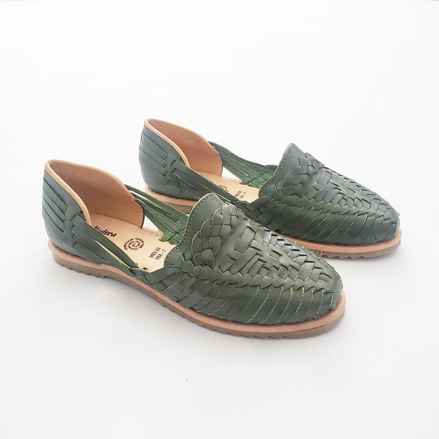 Braided Women's Sandal Huarache- Green
