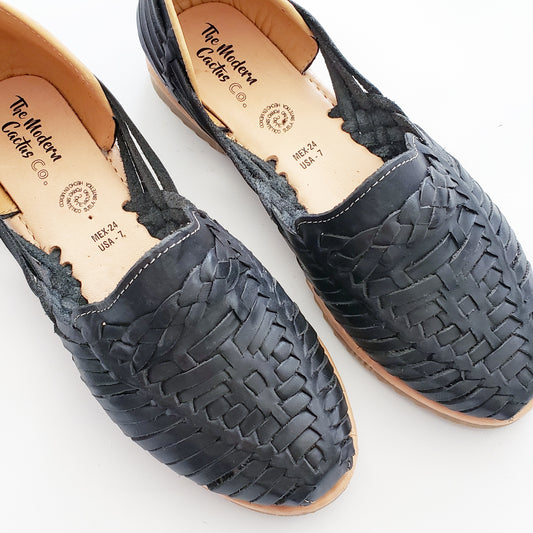 Braided Women's Sandal Huarache- Black